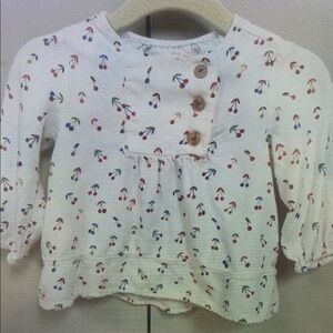 Cherry Print Kids Blouse
